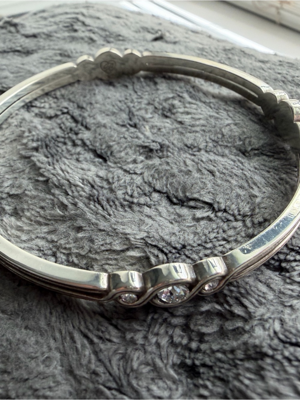 Brighton Silver-Tone Crystal Accent Bracelet